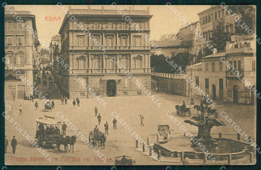 Roma Città Piazza Barberini Fontana del Tritone cartolina MX2500 – fronte