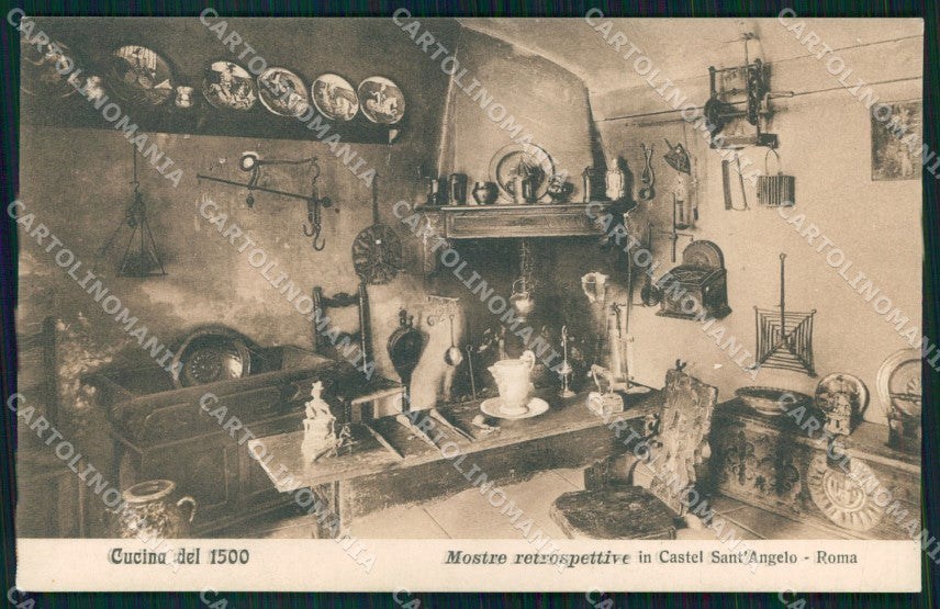 Roma Città Mostre Retrospettive Castel Sant'Angelo Cucina cartolina MX2502 – fronte
