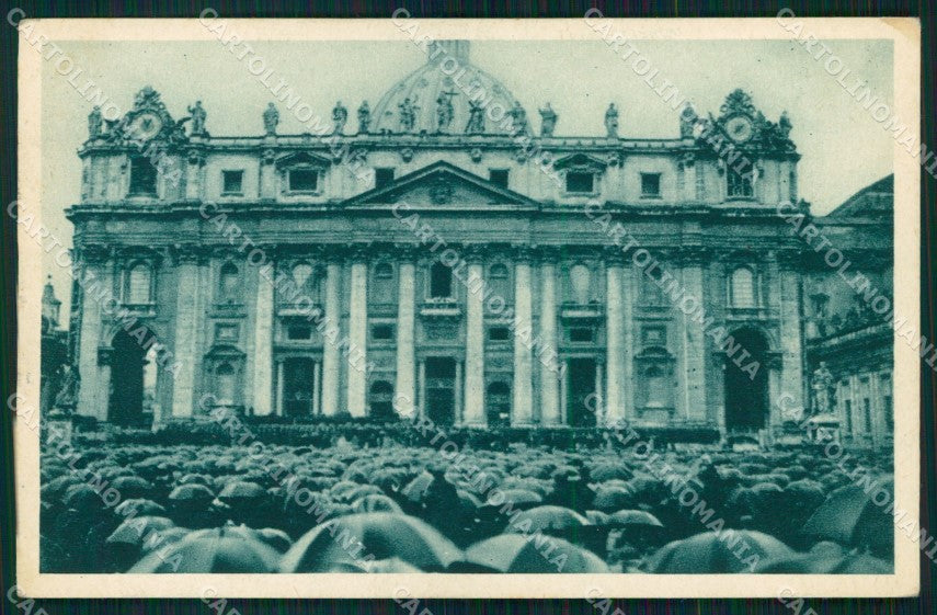 Roma Città Piazza San Pietro durante Benedizione cartolina MX2515 – fronte