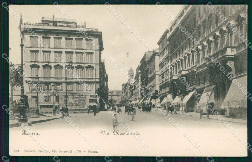 Roma Città Via Nazionale cartolina MX2520 – fronte