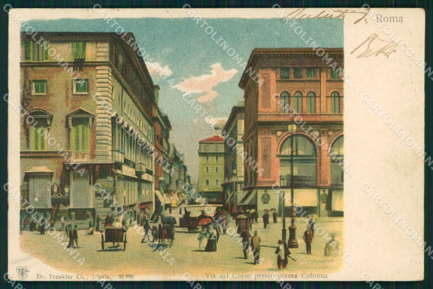 Roma Città Via del Corso Trenkler 18996 cartolina MX2527 – fronte