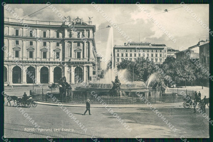 Roma Città Fontana dell'Esedra cartolina MX2531 – fronte