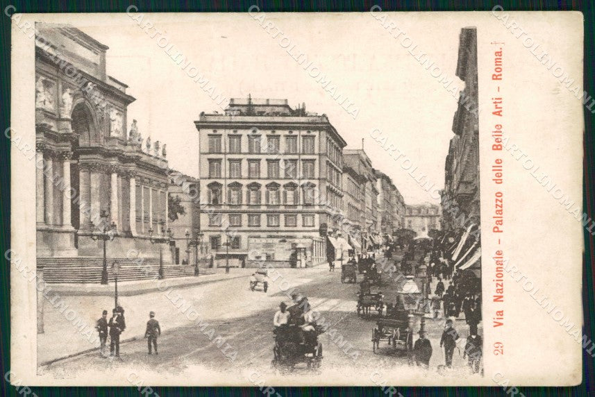 Roma Città Via Nazionale Palazzo Belle Arti cartolina MX2536 – fronte