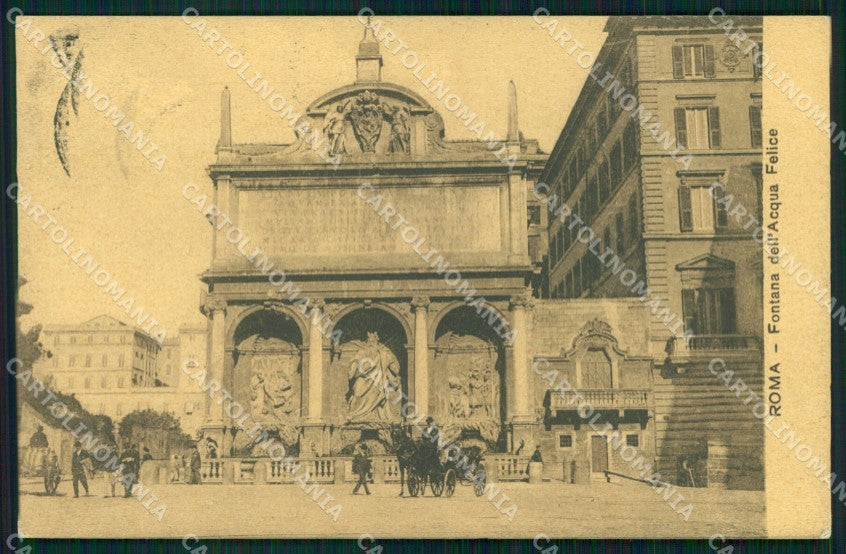 Roma Città Fontana dell'Acqua Felice cartolina MX2539 – fronte