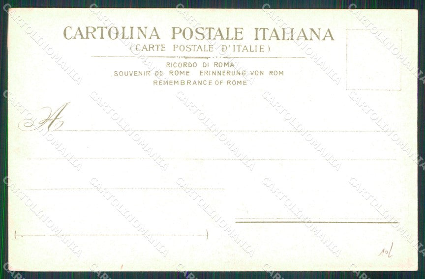 Roma Città Via Nazionale Tram cartolina MX2542 – retro