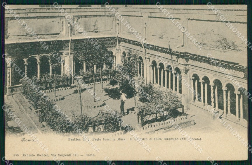 Roma Città Basilica San Paolo Chiostro Stile Bizantino cartolina MX2543 – fronte