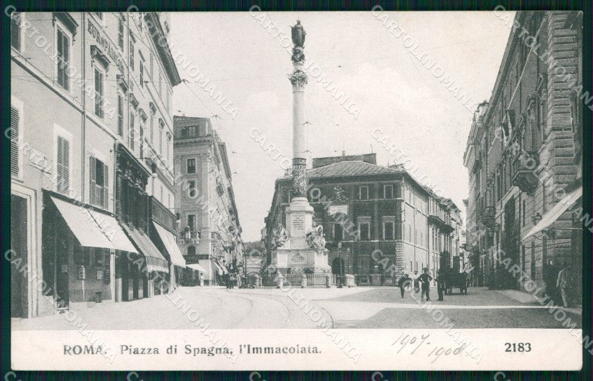 Roma Città Piazza di Spagna Immacolata cartolina MX2547 – fronte