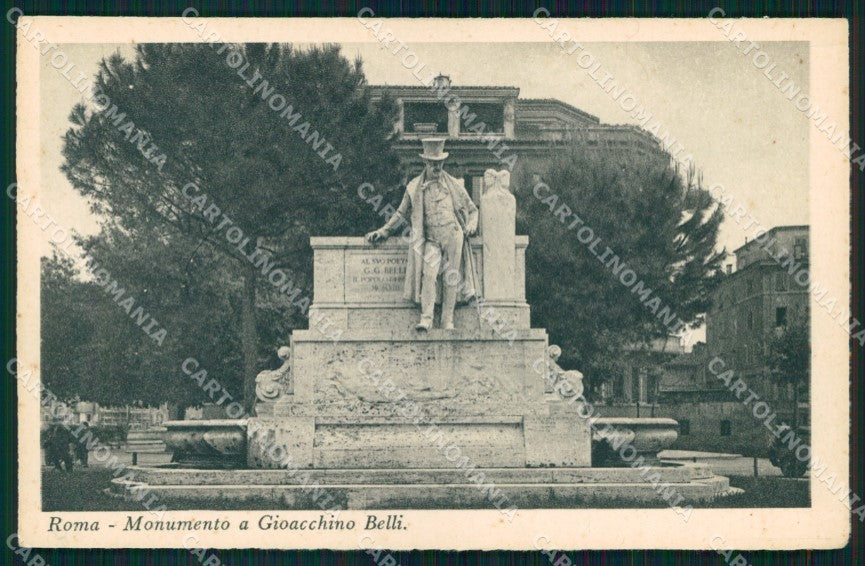 Roma Città Monumento Gioacchino Belli cartolina MX2552 – fronte
