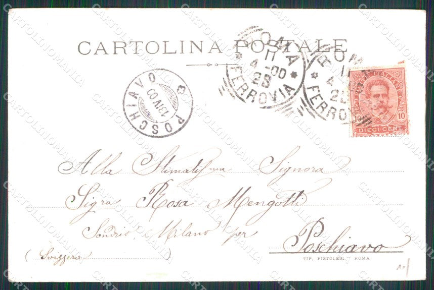 Roma Città San Pietro Uscita Pellegrini PIEGHINA cartolina MX2561 – retro