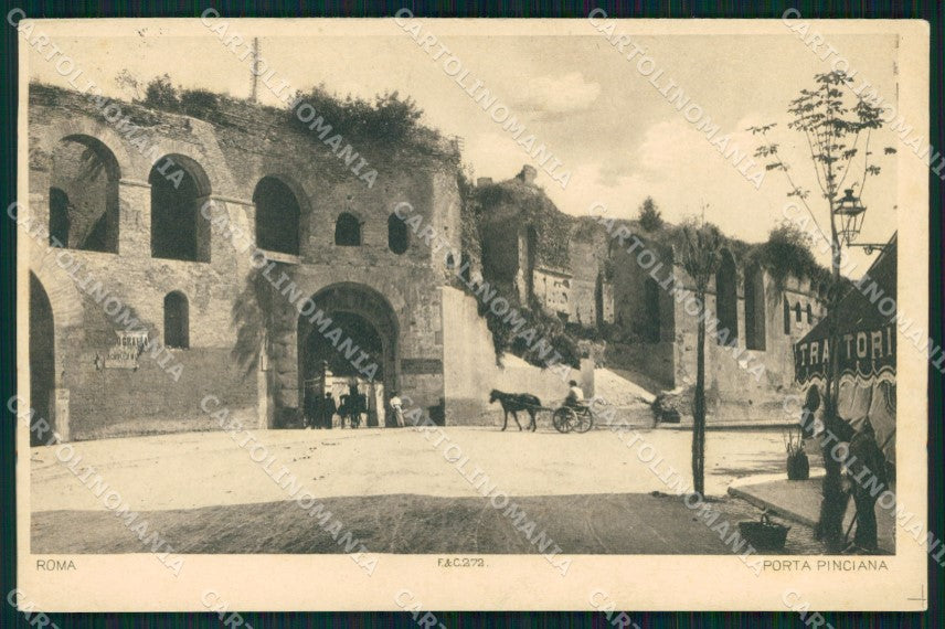 Roma Città Porta Pinciana cartolina MX2587 – fronte
