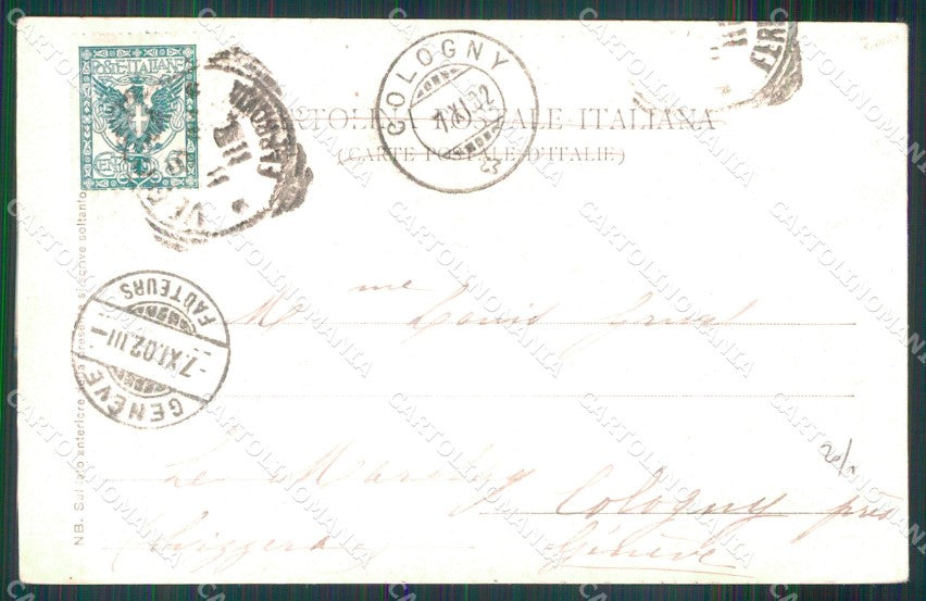 Roma Città Funerali Re Umberto I cartolina MX2591 – retro