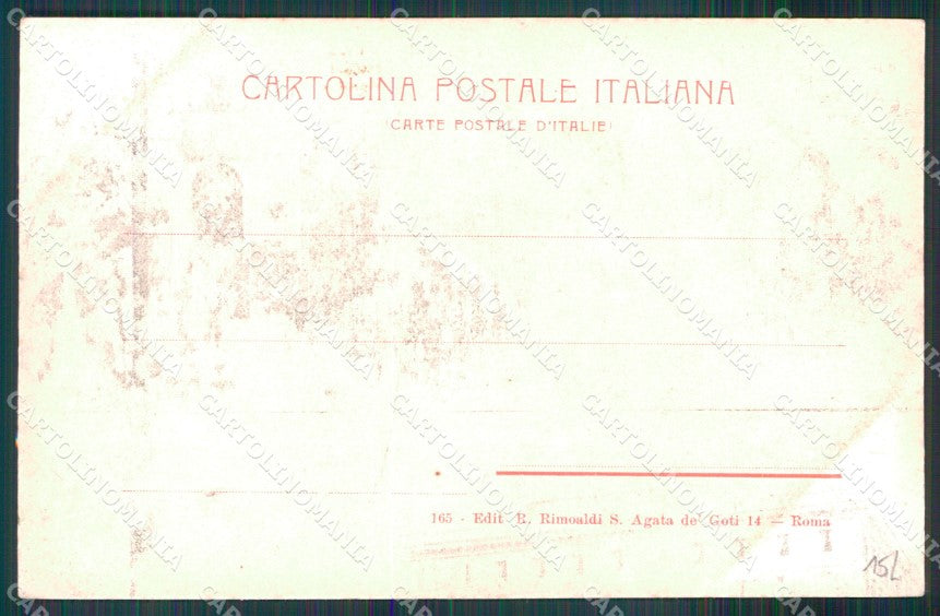 Roma Città Piazza Termini Decorazioni Visita Sovrani Esteri cartolina MX2595 – retro