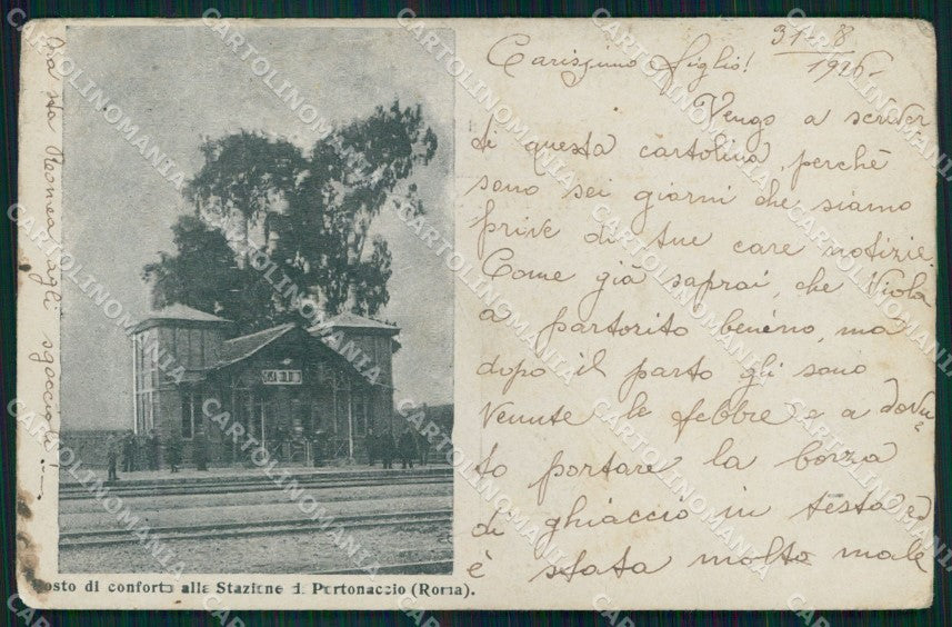 Roma Città Stazione di Portonaccio ABRASA PIEGHINE cartolina MX2599 – fronte