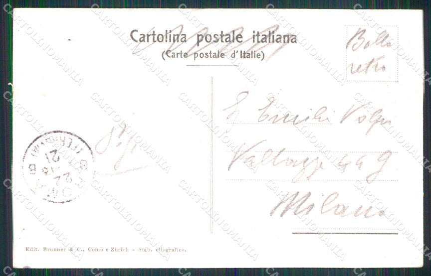 Roma Città Esterno Sant'Agnese Fuori le Mura Brunner 6092 cartolina MX2603 – retro