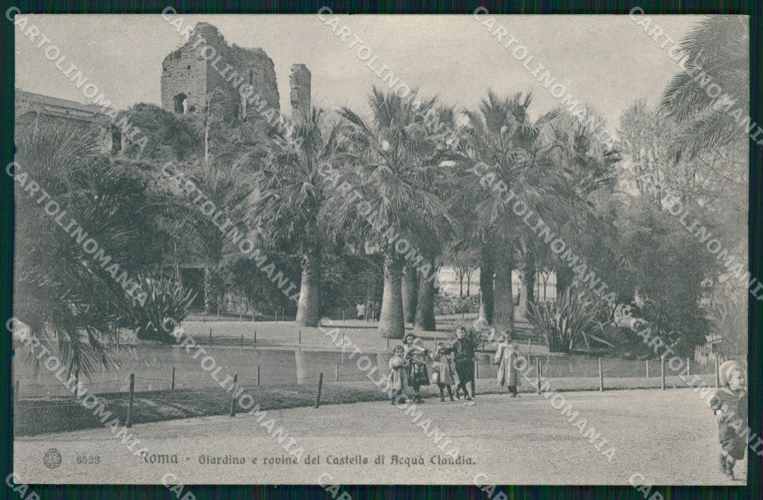 Roma Città Giardino Rovine Castello Acqua Claudia Brunner 6523 cartolina MX2609 – fronte