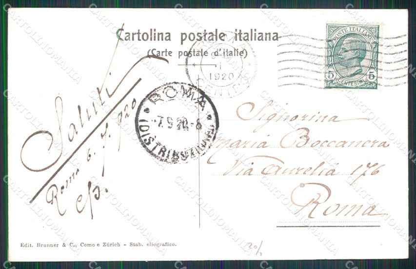 Roma Città Santa Croce in Gerusalemme Brunner 6450 cartolina MX2614 – retro