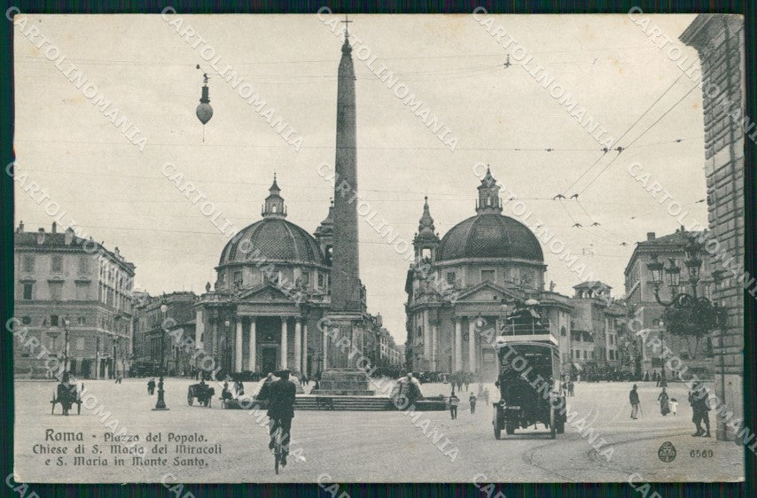 Roma Città Piazza del Popolo Santa Maria Miracoli Brunner 6569 cartolina MX2615 – fronte