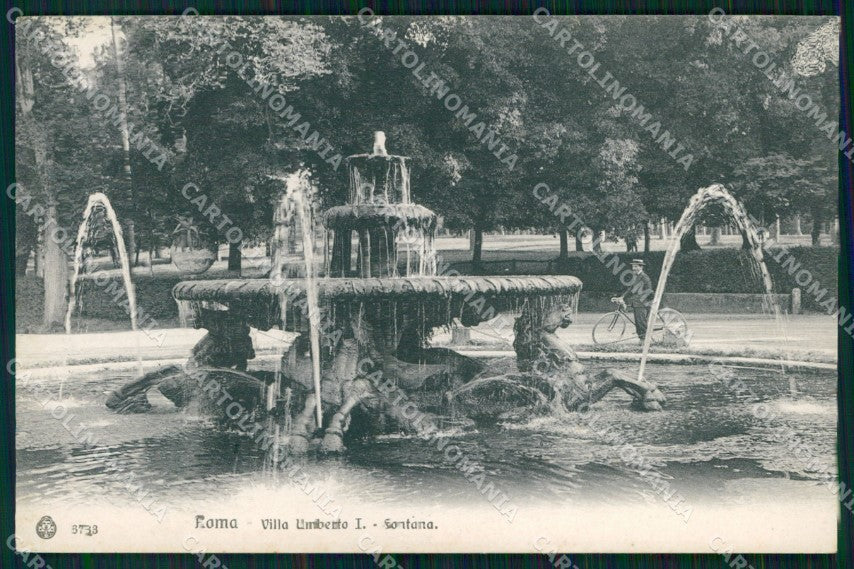 Roma Città Villa Umberto I Fontana Brunner 6733 cartolina MX2617 – fronte