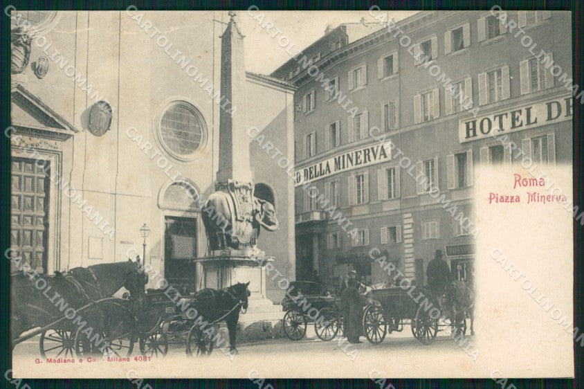 Roma Città Piazza Minerva Hotel Modiano 4081 cartolina MX2621 – fronte