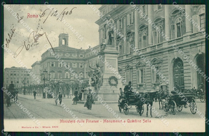 Roma Città Ministero Finanze Monumento Sella Modiano 8423 cartolina MX2623 – fronte