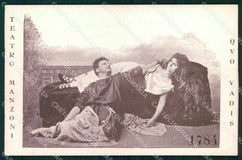 Roma Città Teatro Manzoni Quo Vadis cartolina MX2635 – fronte