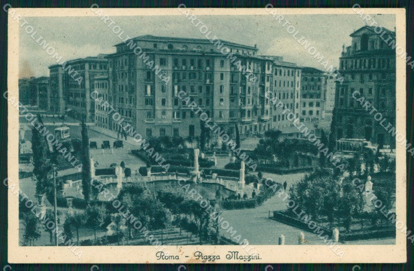 Roma Città Piazza Mazzini Tram cartolina MX2657 – fronte
