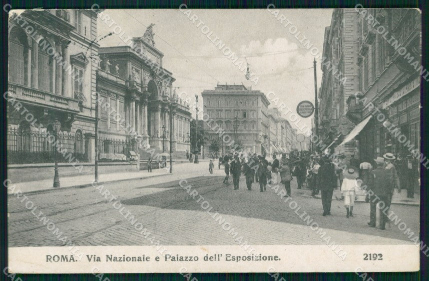Roma Città Via Nazionale Palazzo Esposizione cartolina MX2680 – fronte
