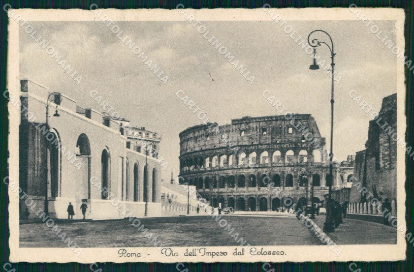 Roma Città Via dell'Impero Colosseo cartolina MX2687 – fronte