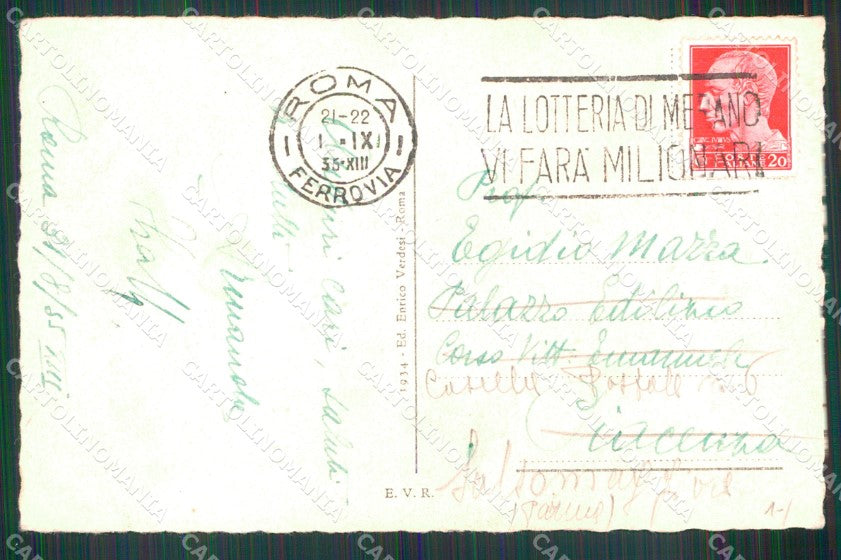 Roma Città Via dell'Impero Colosseo cartolina MX2687 – retro