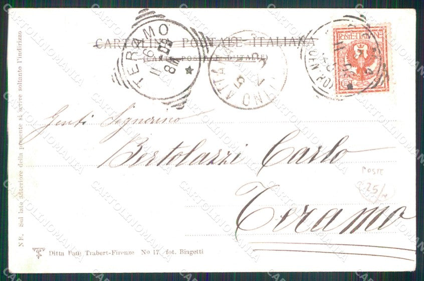 Roma Città Piazza San Silvestro Palazzo Poste Trabert 17 cartolina MX2692 – retro