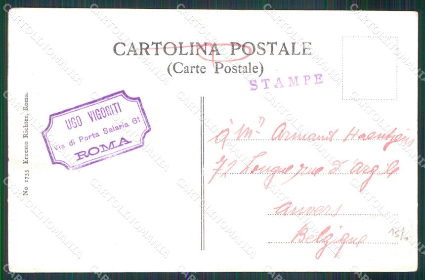 Roma Città Via del Corso da Piazza Venezia cartolina MX2698 – retro