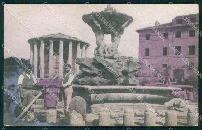 Roma Città Tempio di Vesta cartolina MX2706 – fronte