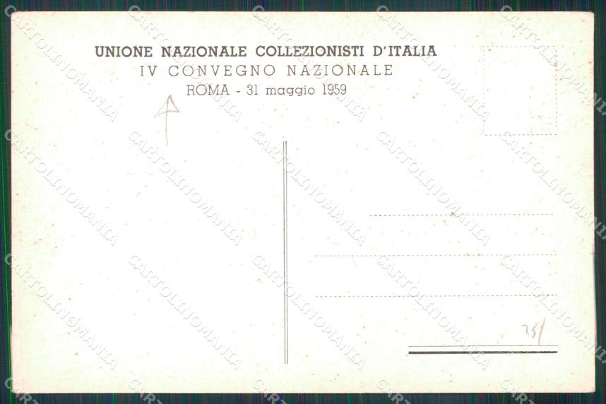 Roma Città IV Convegno Nazionale Unione Collezionisti d'Italia cartolina MX2709 – retro