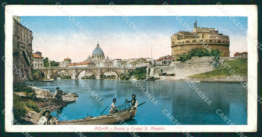 Roma Città Ponte Castel Sant'Angelo mini cartolina MX2712 – fronte