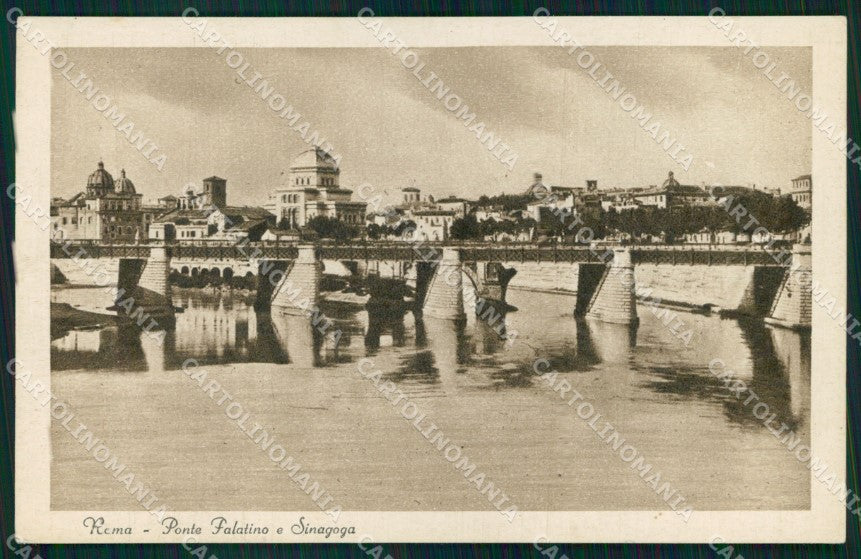 Roma Città Ponte Palatino Sinagoga cartolina MX2718 – fronte