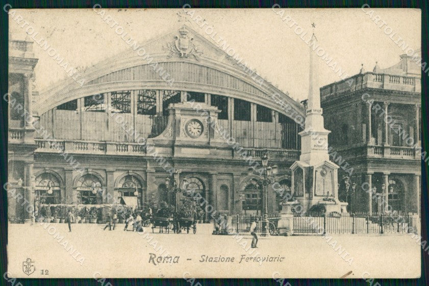 Roma Città Stazione Ferroviaria cartolina MX2733 – fronte