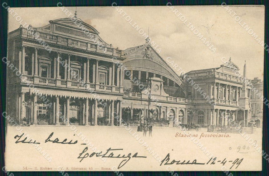 Roma Città Stazione Ferroviaria cartolina MX2734 – fronte