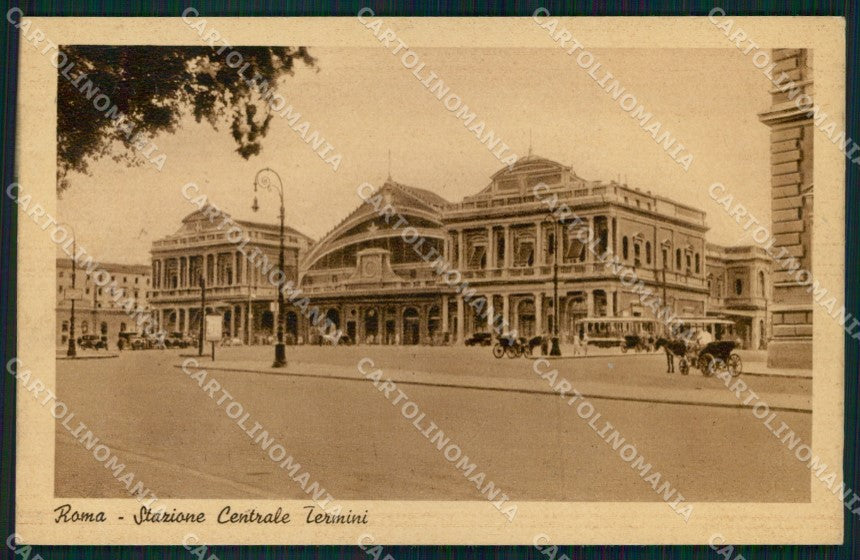 Roma Città Stazione Centrale Termini Tram cartolina MX2735 – fronte