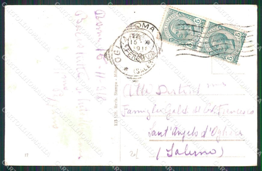 Roma Città Tempio degli Israeliti cartolina MX2752 – retro
