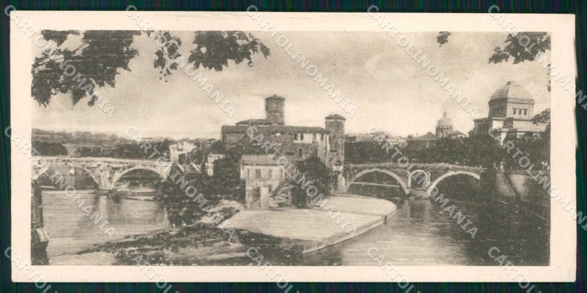 Roma Città Isola Tiberina Sinagoga mini cartolina MX2757 – fronte