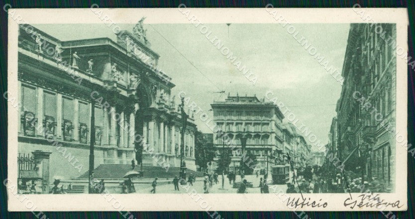 Roma Città Via Nazionale Tram mini cartolina MX2760 – fronte