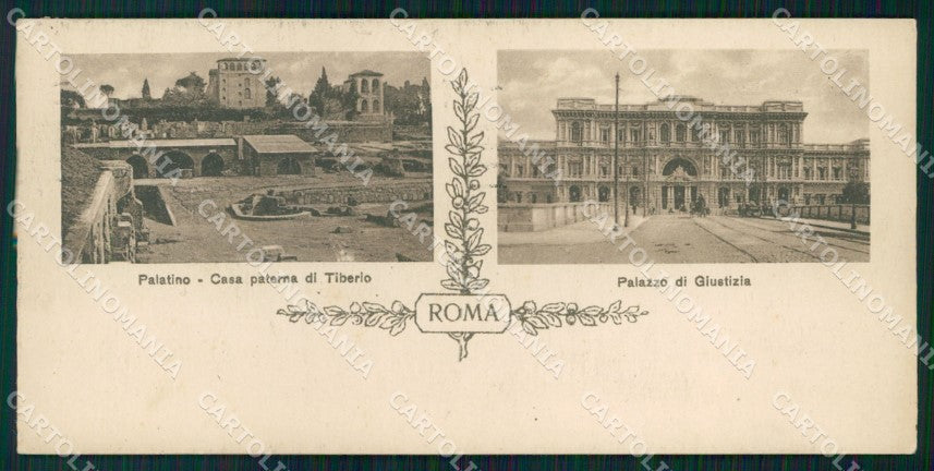 Roma Città Palatino Casa Paterna Tiberio Palazzo Giustizia mini cartolina MX2761 – fronte