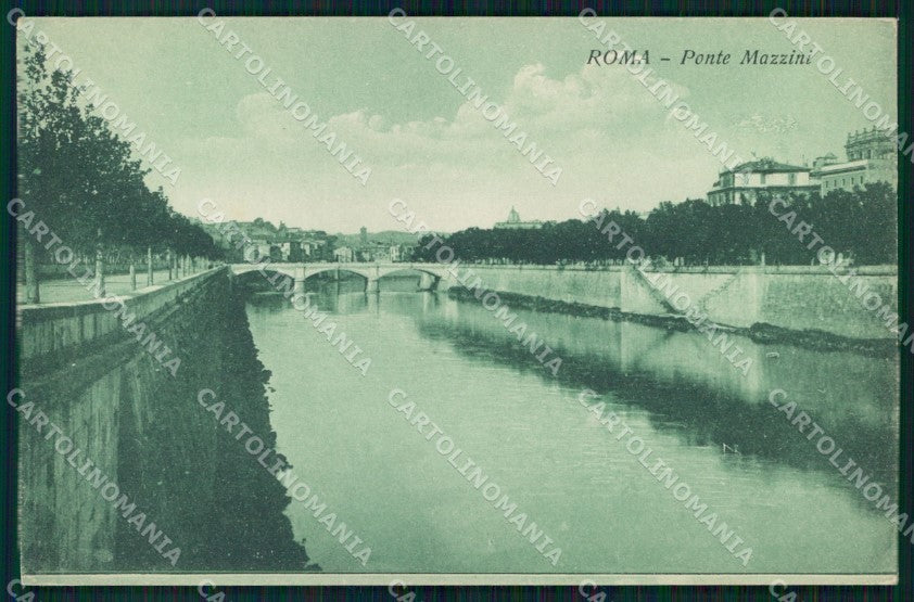 Roma Città Ponte Mazzini Fiume Tevere cartolina MX2772 – fronte