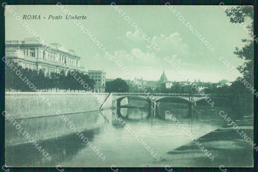 Roma Città Ponte Umberto Fiume Tevere cartolina MX2773 – fronte