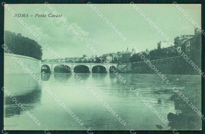 Roma Città Ponte Cavour Fiume Tevere cartolina MX2775 – fronte