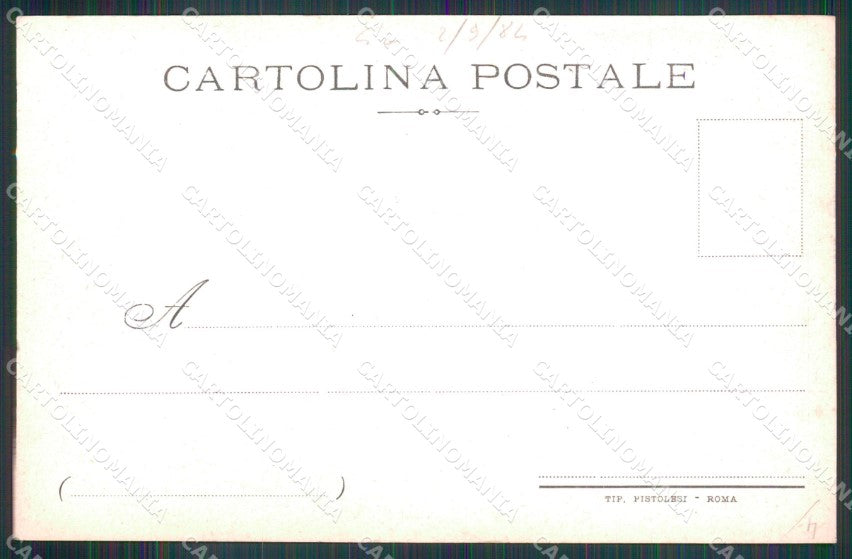 Roma Città Palazzo della Scimmia Torre cartolina MX2777 – retro