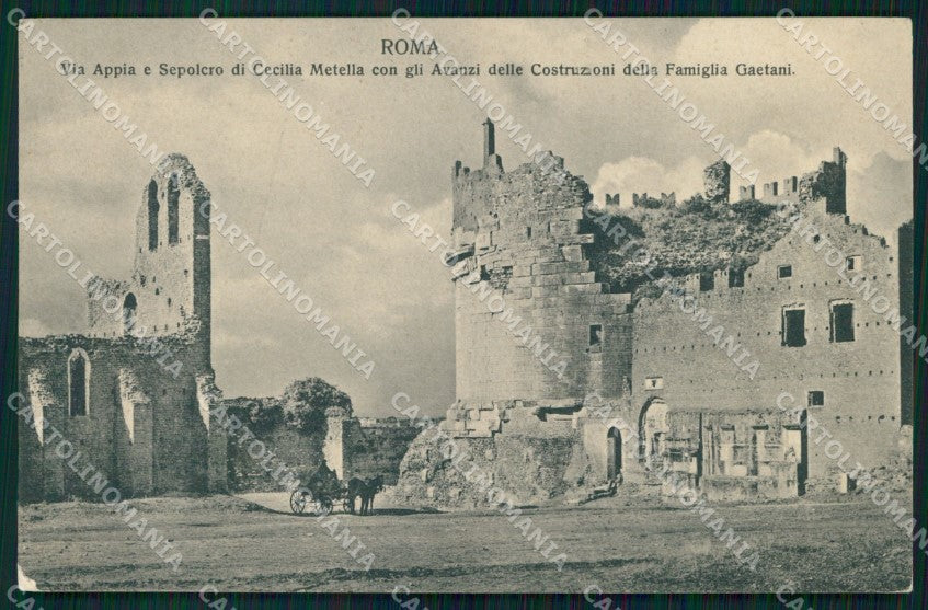 Roma Città Via Appia Sepolcro Cecilia Metella cartolina MX2780 – fronte