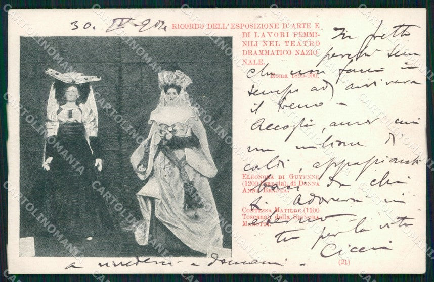 Roma Città Ricordo di Esposizione Arte Lavori Costumi cartolina MX2795 – fronte