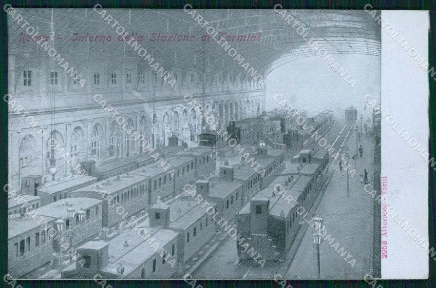 Roma Città Interno Stazione Termini Treno Alterocca 2953 cartolina MX2812 – fronte