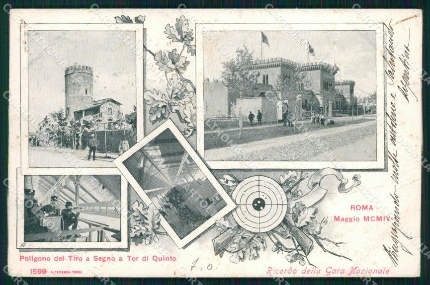 Roma Città Ricordo di Poligono Tiro a Segno FORI Alterocca 1599 cartolina MX2823 – fronte